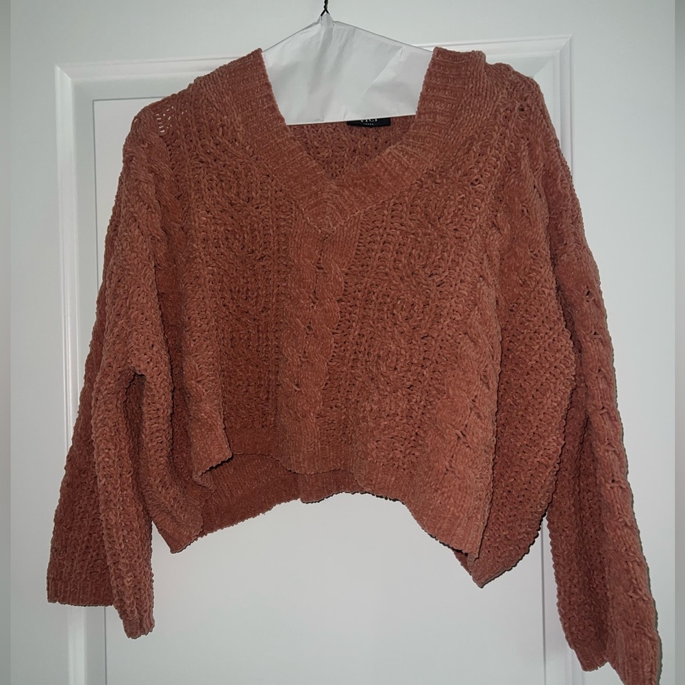 VICI Cable Knit Sweater - Rust